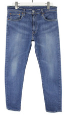 Levi's Lot 512 Herrenjeans W34 L27 Kegelförmig Reißverschluss Fly Stretch Blau