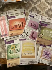 Lot of 7 Crafters Companion Gemini Dies, Embossing Folders! Cardmaking Dream!