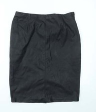 Dorothy pekins Womens Black Polyester Blend A-Line Skirt Size 14