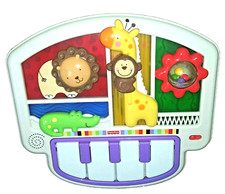 Fisher Price Luv U Zoo Crib to Floor Activity Piano Soother Musical LightUp Toy