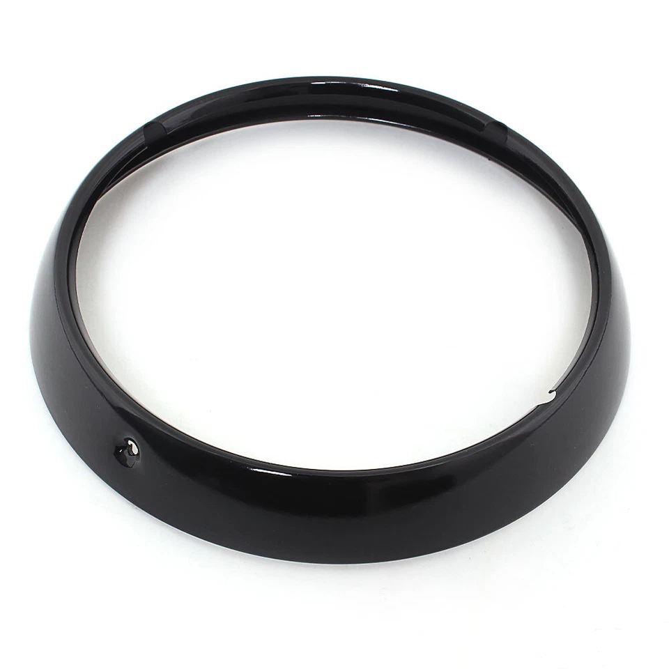 7" Headlight Trim Ring Black For Harley Electra Street Tri Glide Ultra Classic - Изображение 3 из 4