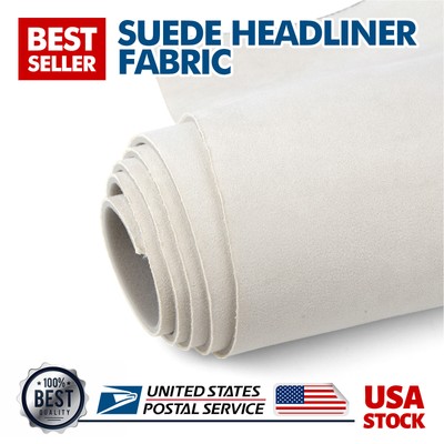 New Foam Back Automotive Headliner Fabric Sunroof Upholstery Craft 79''x60'' Beige