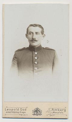 CDV Amberg Portrait  Soldat   (A496)
