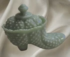 Jadeite Hobnail Shoe/Boot Fenton Slipper Collectible