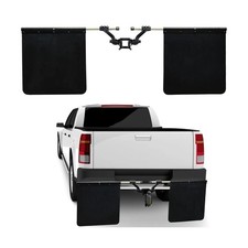 The Best Hitch Mount Mud Flaps TOVFYBN 2" Hitch Mud Flaps - Universal Trailer Truck Guard