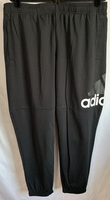 Adidas Essential Logo Jogger Tapered Leg Sweatpants Sweats B47217 Gym Comfy 2XL