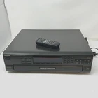 Technics 5-disc cd player works great w/Remote control SL-PD8 black turntable