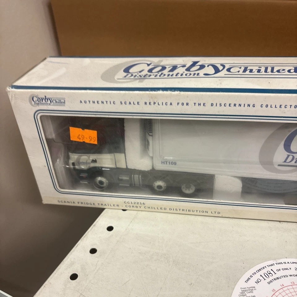REMOLQUE FRIGORÍFICO CORGI CC12216 SCANIA 'CORBY CHILLED DISTRIBUTION' L/E NUEVO Foto 2 de 4