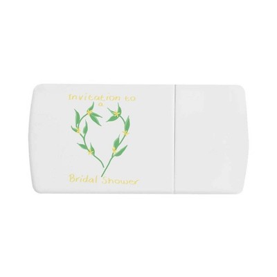 'Invitation To A Bridal Shower ' Pill Box with Tablet Splitter (PI00041519)