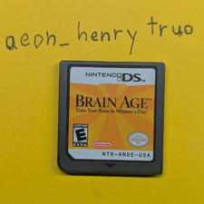 Brain Age: Train Your Brain in Minutes a Day(Nintendo DS, 2006)cart only, tested
