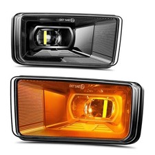 60W Led Fog Lights With Amber DRL Compatible With 2007-2014 Silverado 2007