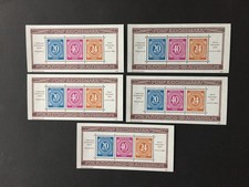 BRD BUND AUSSTELLUNGS-BLOCK 1990 BERLIN PHILATELIA gez&auml;hnt ** ENGROS 5x m4190