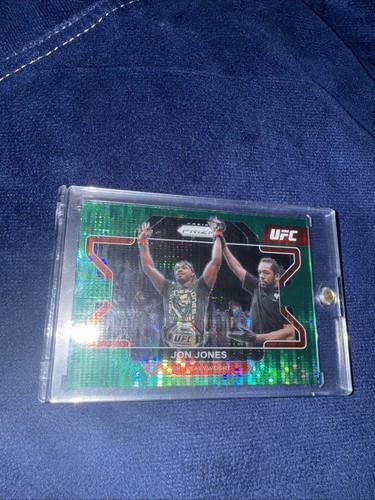 2022 Panini Prizm UFC - Jon Jones #4 Green Pulsar Prizm /25