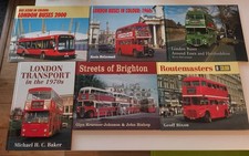 6 Vintage Ian Allan Bus Books