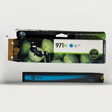 GENUINE HP 971XL Cyan High Yield Ink Cartridge CN626A NOV 2017 Open Box