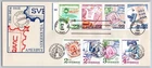 #2198-2101 Stamp Collecting Bklt FDC Combo w/Sweden Stamps Uncover Cachet