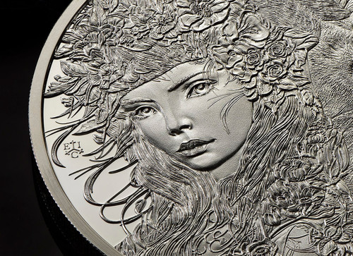 Moneda de plata de prueba de 1 oz de Santa Elena moderna Una y el León 2024 - Imagen 7 de 13