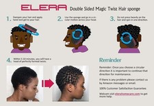 Double Side Magic Hair Brush Sponge Twist Wave Hair Curl Wave