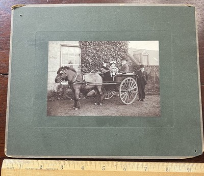 Photo on Board Family MR&MRS JAMES YOUNG, BESSIE YOUNG, CANADA COTTAGE SCOTLAND