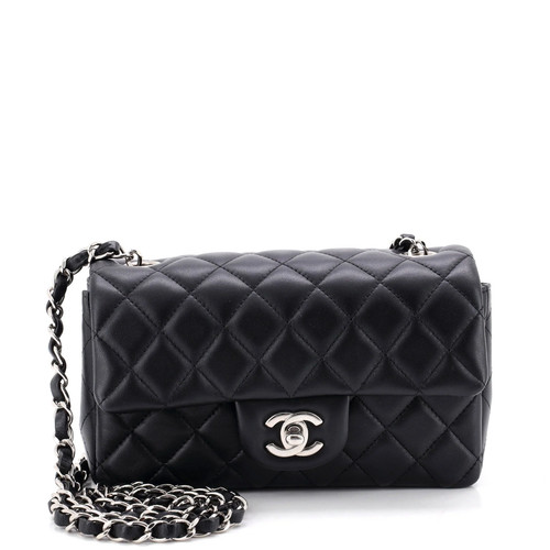 Chanel Classic Single Flap Bag Quilted Lambskin Mini