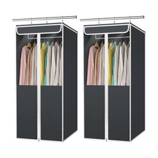 Garment Bags for Hanging Clothes, 2 Pack Large Clothes Storage Bags Closet Or...