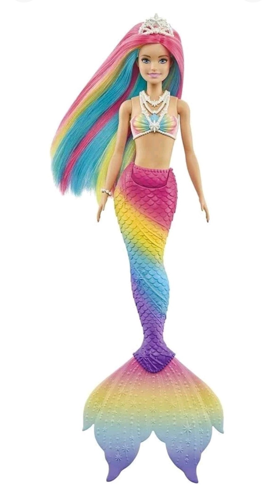Barbie Dreamtopia RAINBOW MAGIC Mermaid Doll Water-Activated Color Change Blonde