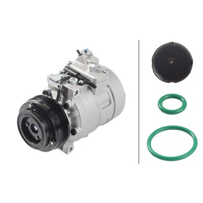 Klimakompressor 12 V Ø 110 mm HELLA Thermo-Expertise passend für BMW X3