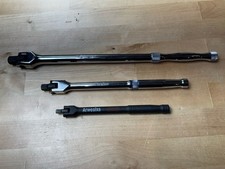 3 Breaker Bars Arwealxs 1/4" 7.5" L DuraTech 3/8" 10" L SP Tools 1/2" Drive 15"