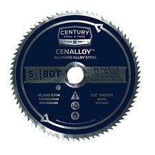 Century Drill & Tool 8253 Circular Saw Blade Plywood - 5.5 in. x 80T