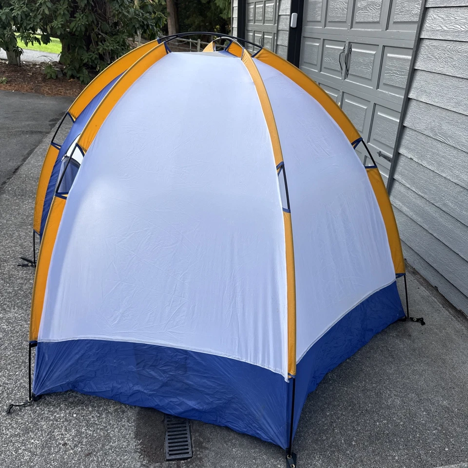 Tienda de campaña REI vintage edición plateada domochilero 2 personas Foto 3 de 4