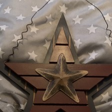Rustic Wooden Decorative Star Wall Hanging w/...