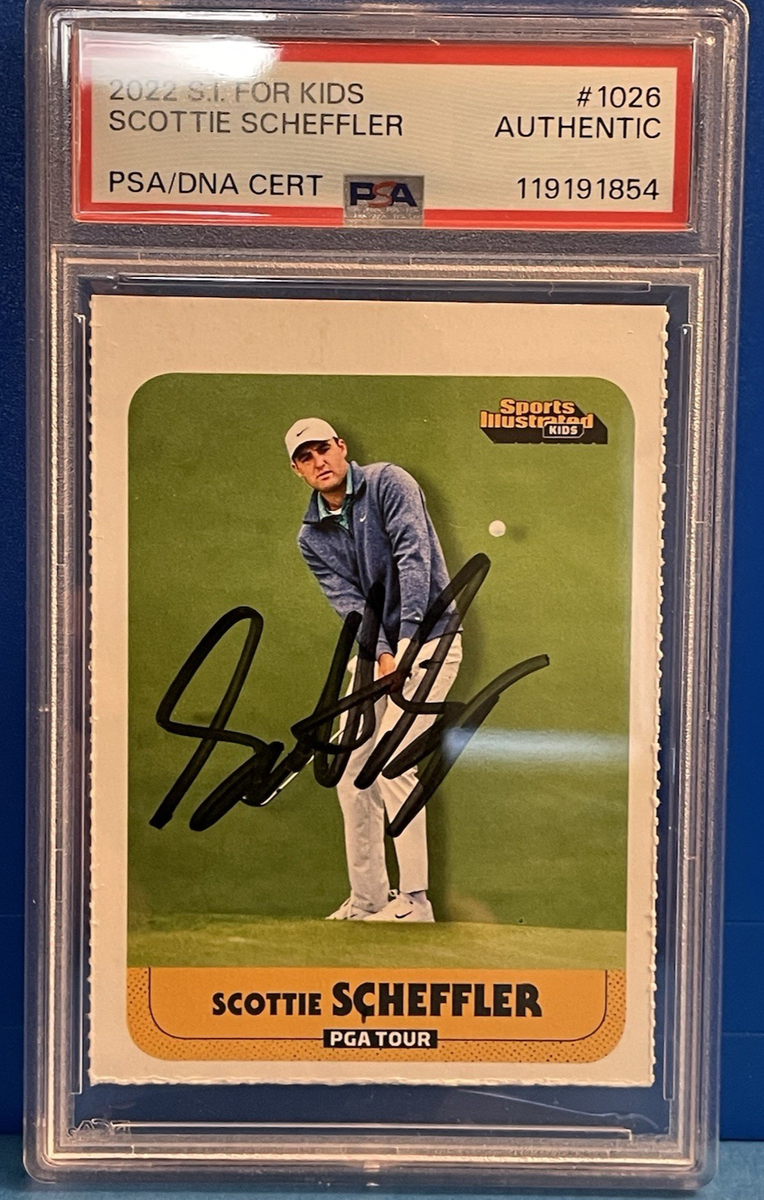PSA Certified 2022 SI Kids SCOTTIE SCHEFFLER AUTO Card, Autograph