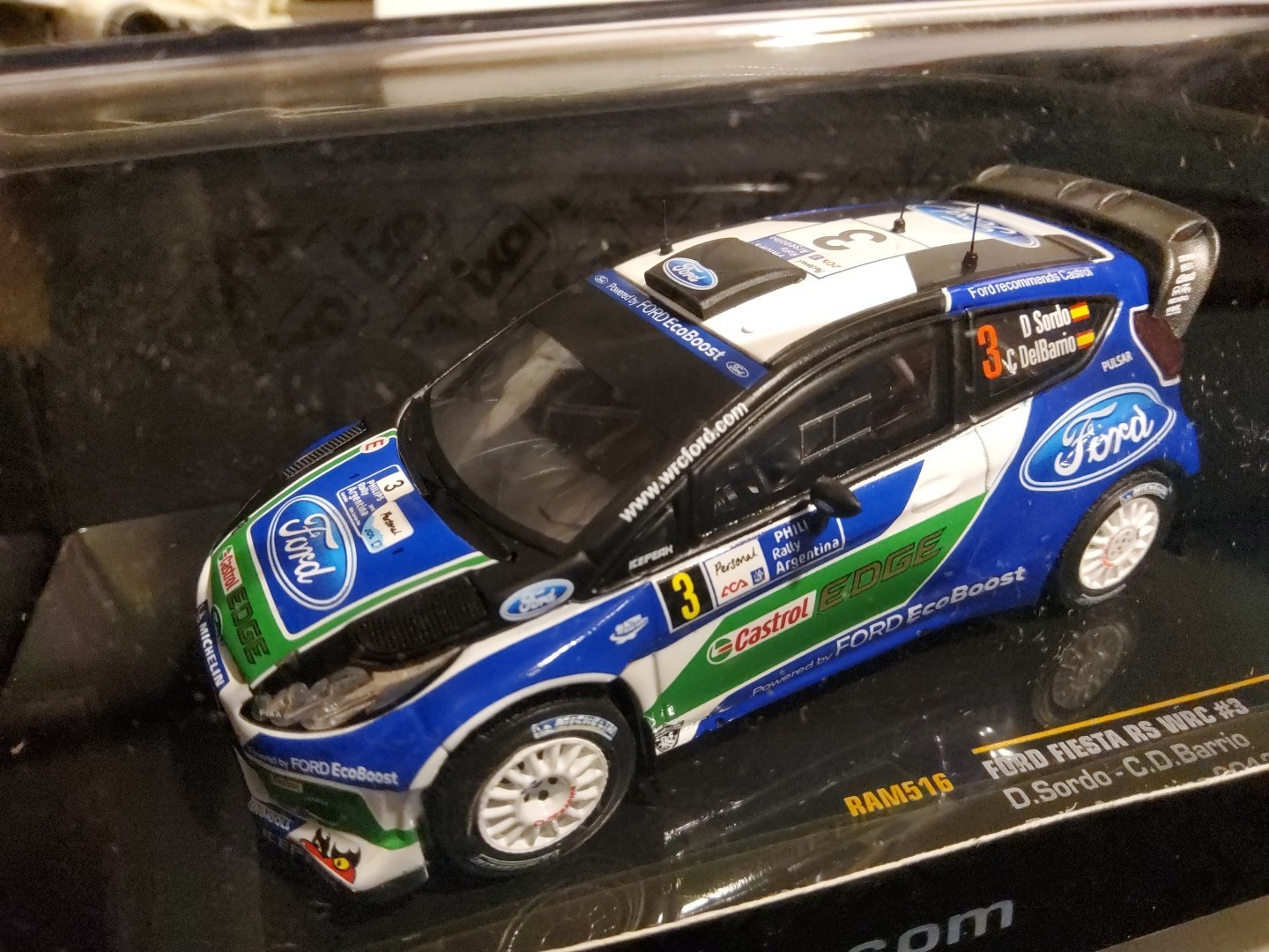 1/43 IXO FORD FIESTA WRC 2012 RALLY ARGENTINA  ""Sordo"" #3. RAM516