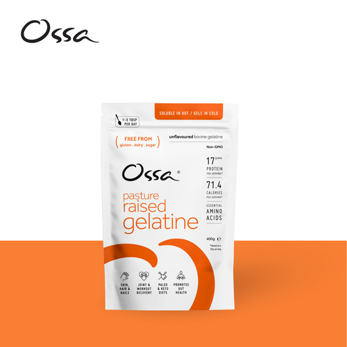 Ossa Organic Gelatin Pure Pasture Raised Unflavoured Bovine Gelatine - 400g - Picture 8 of 8