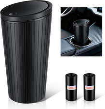 Car Trash Can With Lid Leakproof Mini Garbage Bin For Car Cup Holder Small Tra Car Trash Can With Lid Leakproof Mini Garbage Bin For Car Cup Holder Small Tra