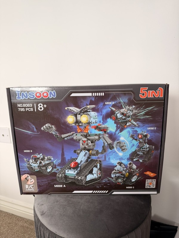 5 in 1 STEM RC Robot Building Kit 795Pcs Blocks App & Remote Control Bricks