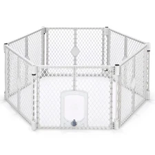 MyPet Petyard Passage: 5.5 Ft. Wide Customizable Folding Dog Playpen with Pas...