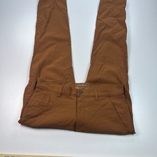 Eddie Bauer TRAVEX Tech Pants Mens 33x33 Brown Nylon Stretch Outdoors Pockets