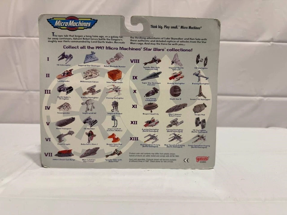1997 Star Wars Micro Machines VIII TANTIVE IV IMPERIAL SHUTTLE MOC Galoob 65860 - Image 2 of 2