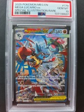 Mega Lucario ex 179/132 Mega Evolution SIR Special Illustration Rare PSA 10