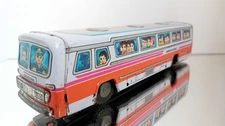 MTU Korea HWARANG Coach Tours Bus Friction Tinplate Tin Toys Good
