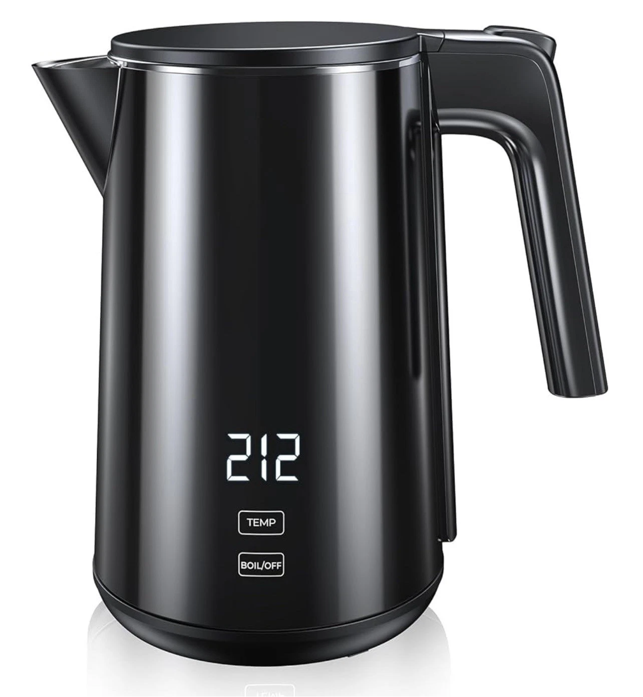 1.0L 7 Temperature Control Double Wall Stainless Steel Water Boiler Kettle
