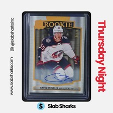 2024 UPPER DECK THE CUP #119 GAVIN BRINDLEY GOLD SPECTRUM FOIL ROOKIE AUTO /36