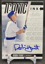 2020 Panini Absolute ROBIN YOUNT Iconic Ink Autograph 1/25! - Brewers (AU, HOF)