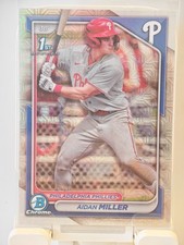 2024 Bowman Chrome Baseball Aidan Miller 1st Bowman Mojo Refractor #BCP-27