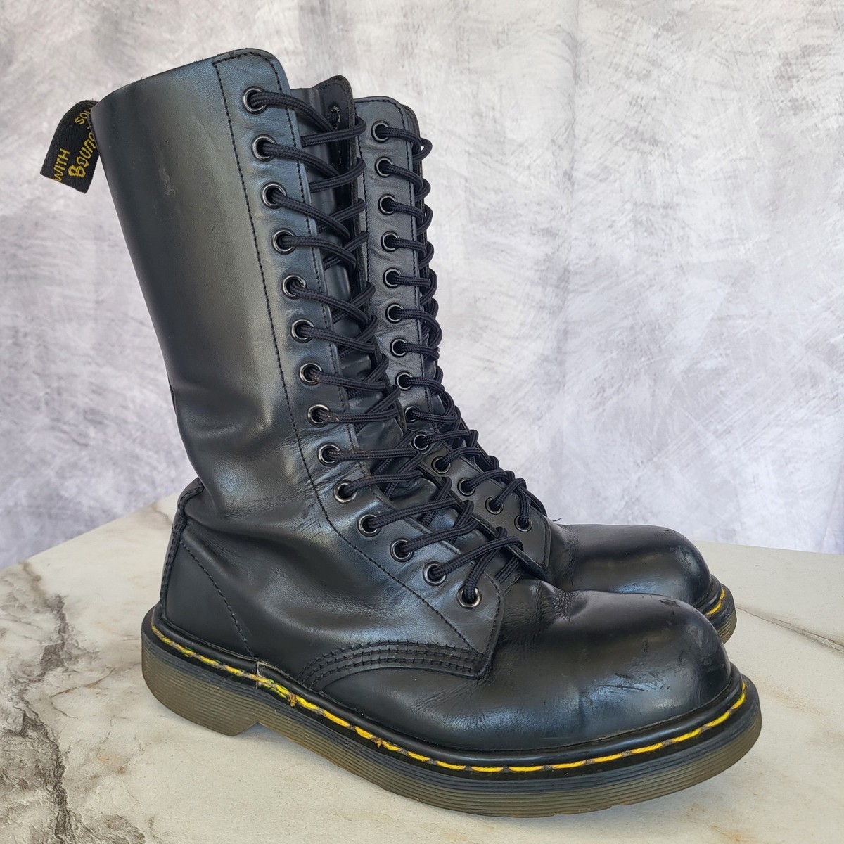 Martens 1490 14 Eye Steel Toe Boots Men's US Size or Women's