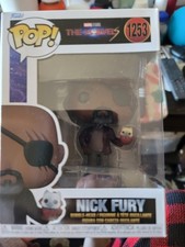 Funko Pop Marvel - The Marvels - Nick Fury w/ Flerkitten Figure # 1253 New F