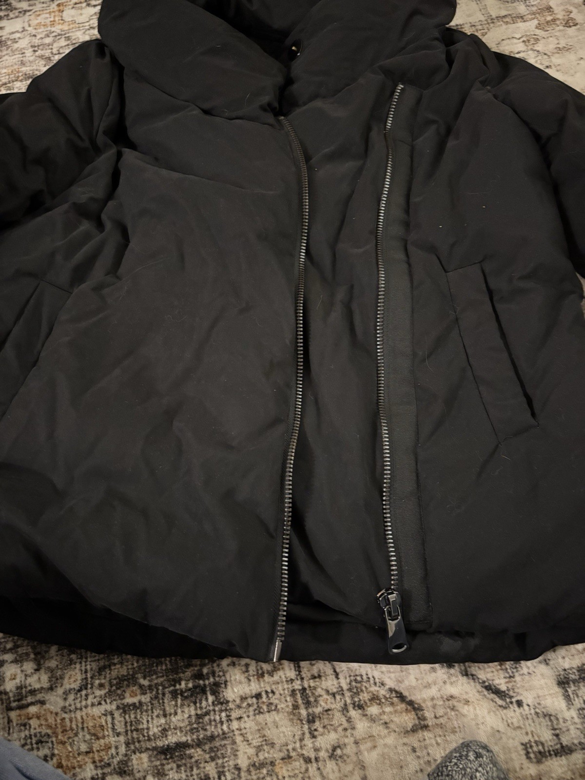 ZARA BASIC Black Heavyweight Puffer Jacket Women'… - image 2