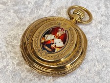 ANTIQUE BEAUTIFUL 18K GOLD POCKET WATCH TSAR NICHOLAS II PORTRAIT