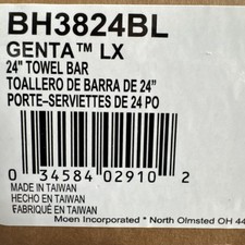 Moen BH3824BL Genta LX Modern 24-inch Towel Bar Matte Black Finish
